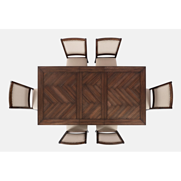 One Allium Way® Paloalto 7 Piece Extendable Trestle Dining Set